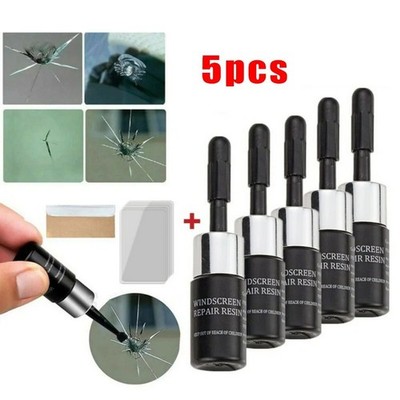 5x Windschutzscheiben Reparatur Set Fix Glas Chip Riss Autoscheibe Windschutzscheibe Scheibe