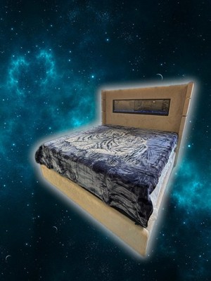 BM122 Solaron Blanket Korean Mink - Two White Tigers Blue King | eBay