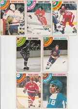 1978-79 OPC hockey LOT 7 WOLF GRANT HEXTALL