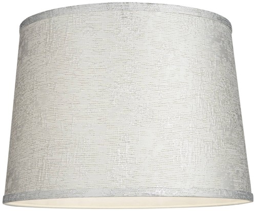 Springcrest Zena Embroidered Silver Drum Lamp Shade 13x15x11 (Spider) - 第 3/7 張圖片