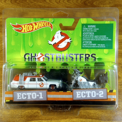 Hot Wheels Ghostbusters 2016 Movie 2-Pack Ecto-1 Ecto-2 Motorcycle