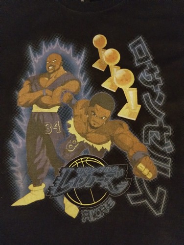 T-shirt Kobe and Shaq Vintage Lakers Championnat Rétro Dunk