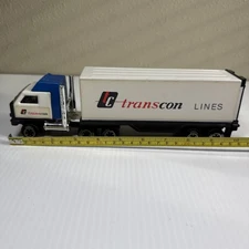 Vintage Mini Tonka Tough Ones Transcon Lines TC Container Semi Truck & Trailer
