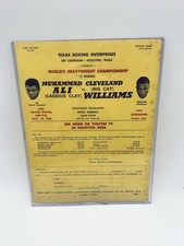 Muhammad Ali Vs Cleveland Williams Boxing Ticket Order Form