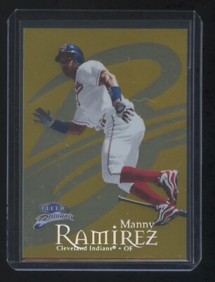 1999 FLEER BRILLIANTS MANNY RAMIREZ GOLD #ED 18/99 SUPER RARE FIND INDIANS HOF ?