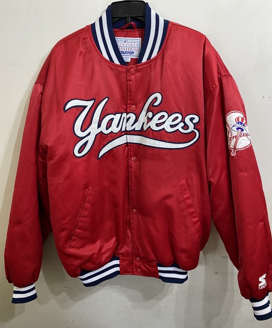VTG 90's YANKEES MLB Baseball Starter Red Jacket Menâs XL Sz Used | eBay
