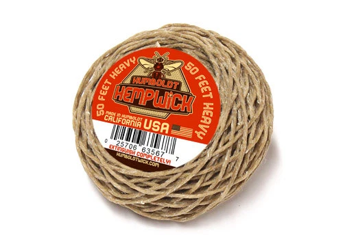 Humboldt Hemp Wick® - Heavy - 2mm - 50 feet - Bee Hemp Lighter Line Hempwick