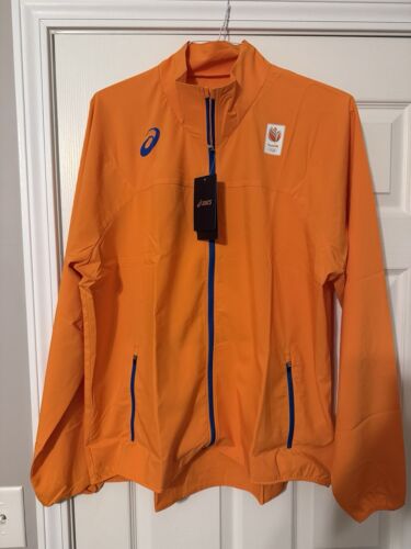 Asics Team Nederland Olympics Tokyo 2020 Official Track Jacket Windbreaker XXL