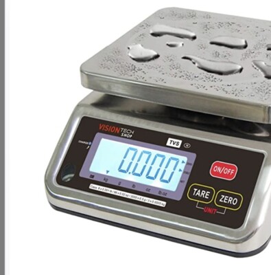 VisionTechShop TVS Series Portion Control Stainless Steel Washdown Scale, Single