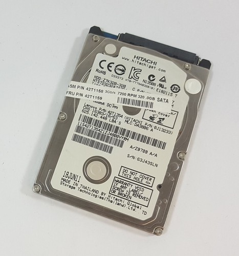 320GB Hitachi HTS723232A7A364 SATA 2,5" Notebook Festplatte 42T1159