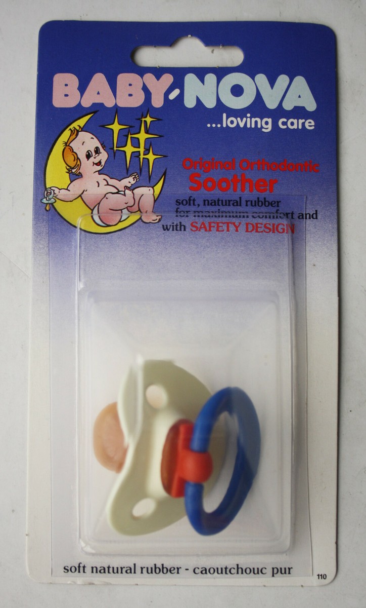 VINTAGE 80'S BABY NOVA PACIFIER SOFT TEAT SOOTHER BABY NEW NOS