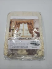 ELKCA European Style Beige Embroidered 52"W x 84"L 2 Panels, Curtain-beige