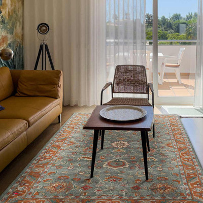 Multi Color Tufted Handmade Wool Rug for Living Room ,Bedroom Dining Room carpet