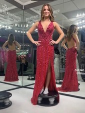 Formal Sequin Open-back Pageant/Prom Dress