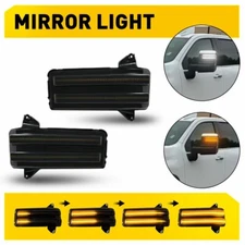 Switchback LED Towing Mirror Light for 20-24 GMC Sierra Silverado 2500HD 3500HD