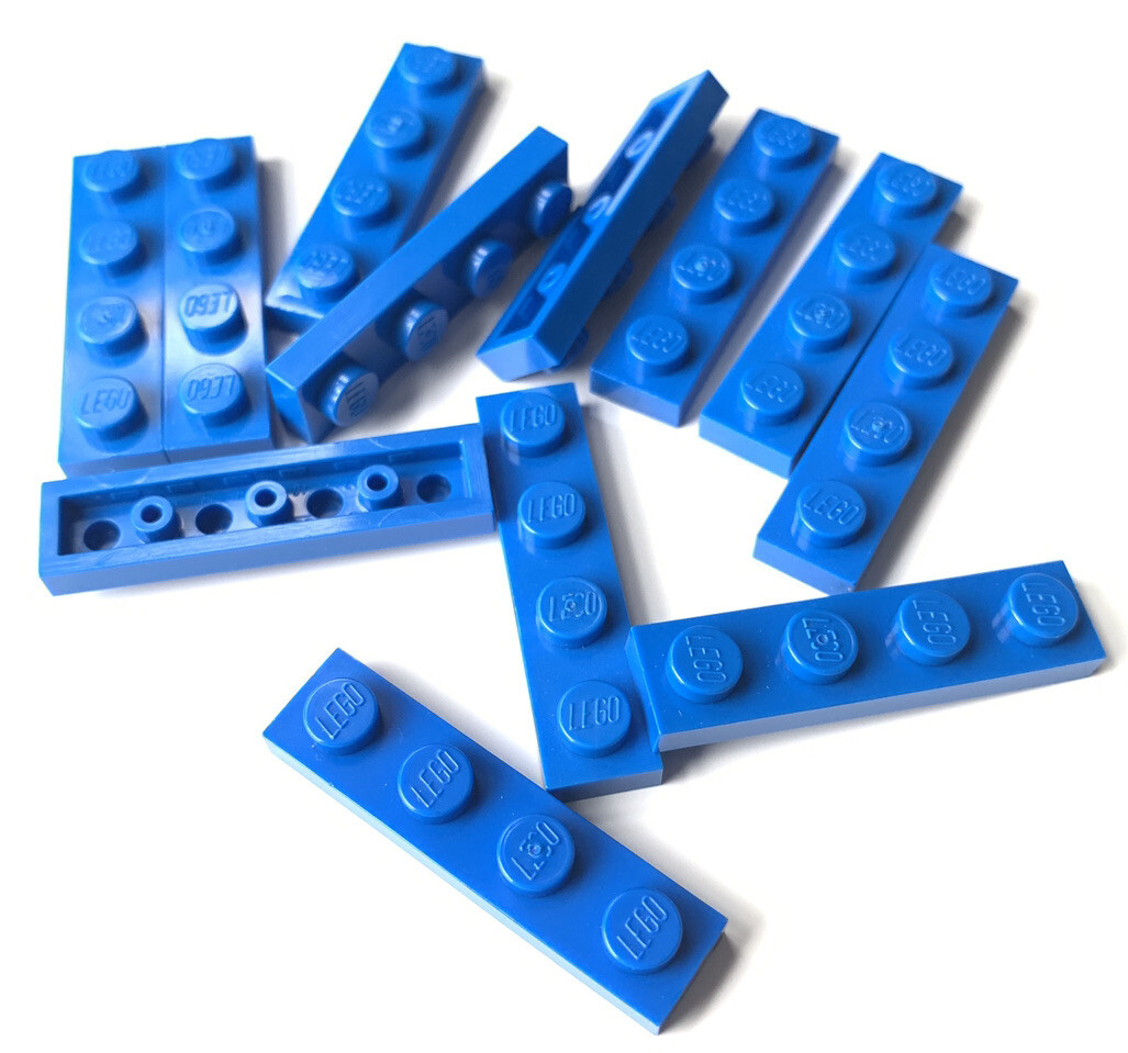 12 x LEGO x Plate Blue Part 3710 New UK