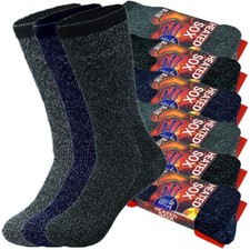 3 Pairs Men Winter Heavy Duty Heated Thermal Warm Socks Boot Work SOX Size 10-13