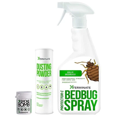 Xterminate Bed Bug Killer Control Insect Kill Treatment Kit 1 Small Room Spray