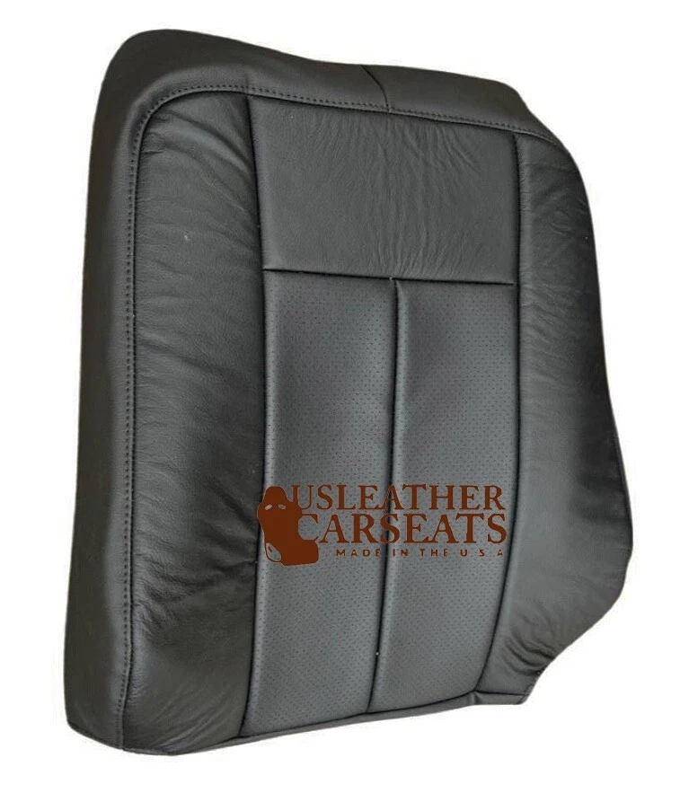 Ford Expedition Limited 2010 2011 2012 conductor inclinado trasero cuero cubierta de asiento negro Foto 4 de 4