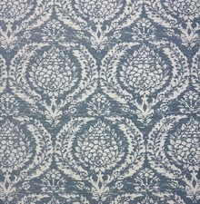 BALLARD DESIGN ANNABELLE CHAMBRAY BLUE InsideOut FURNITURE FABRIC BY YARD 55"W