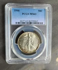 1946 p walking liberty half dollar PCGS MS 63
