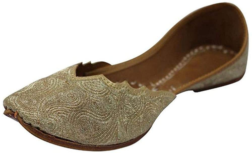 Stop n Style Gold Punjabi Jutti for 