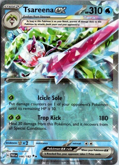 Tsareena ex 46/182 2023 Paradox Rift Holo Double Rare