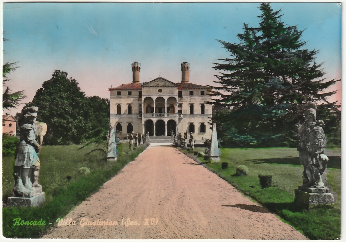 RONCADE - TREVISO - VILLA GIUSTINIAN - VIAGG. 1962 -49457-