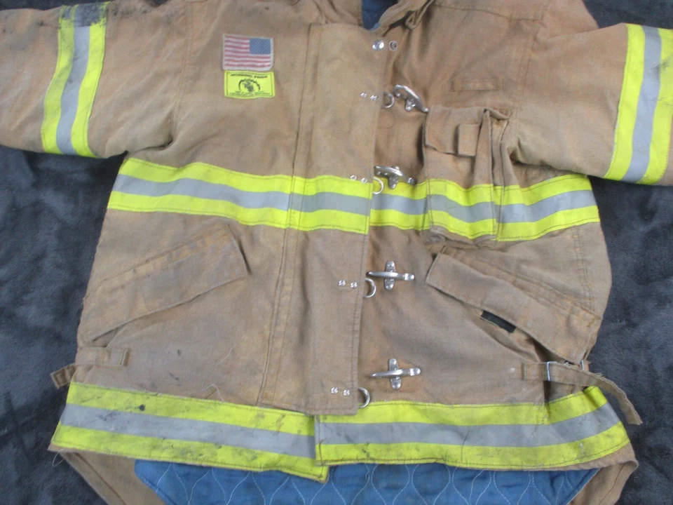 Chaqueta De Colección Morning Pride Bombero Bunker Participación 48 29/35 34 Pantalones 48x28 Foto 4 de 4