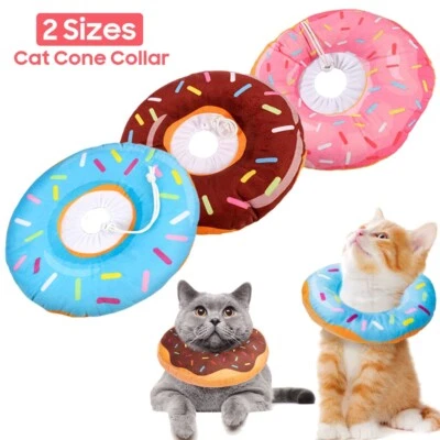 MITTENS Genesungshalsband Für Katzen – Weicher, Wendbarer Elizabethanischer Kegel (Biene, Klein)