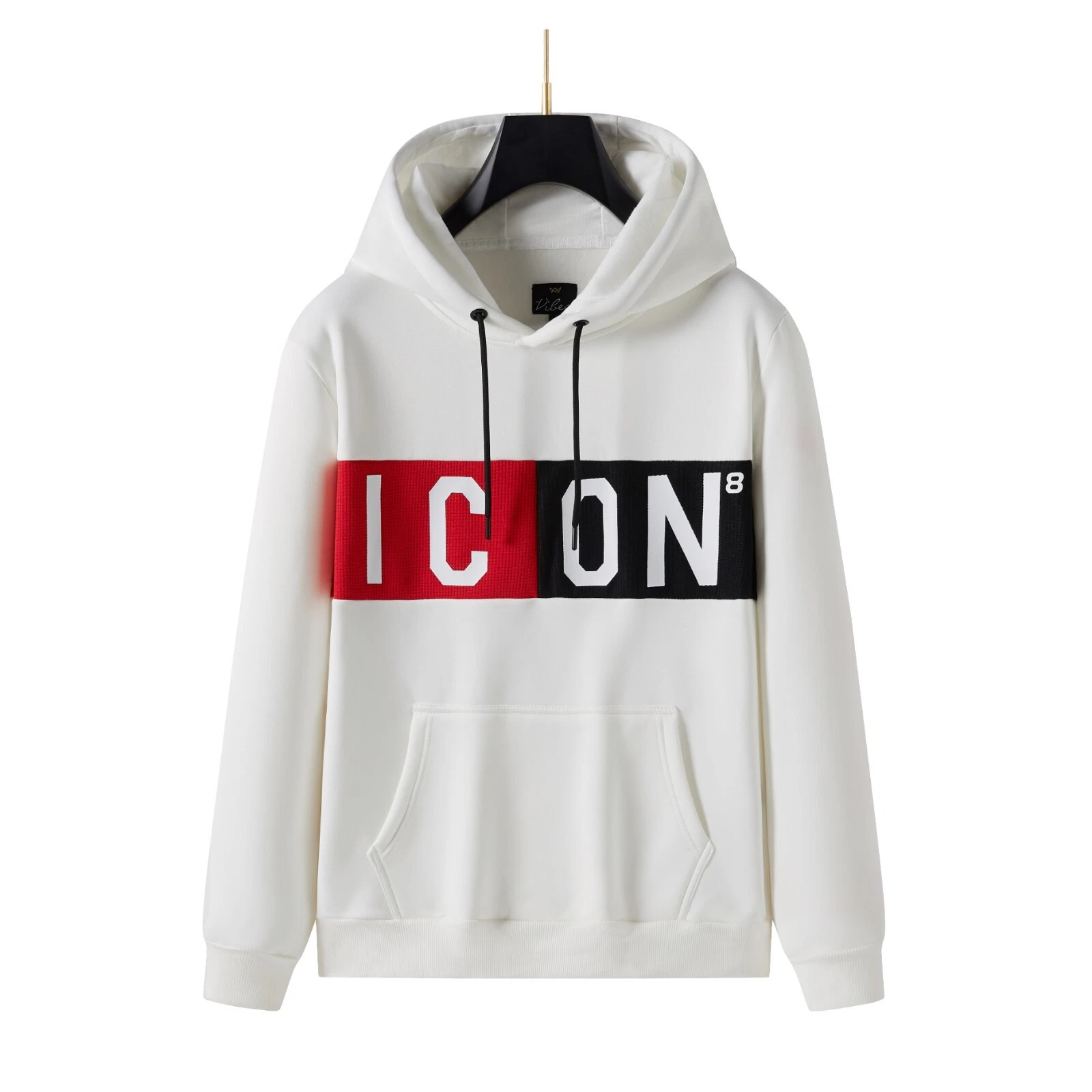 OFF WHITE Pullover uomo ICON2 felpa con cappuccio con texture premium design manica lunga felpa