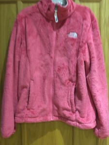 peach north face jacket