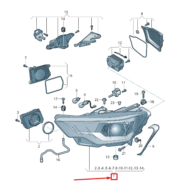 NEW AUDI A6 C8 FRONT RIGHT HEADLIGHT LHD 4K0941034 ORIGINAL | eBay 