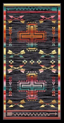 New Oversized Shoot Me Straight Southwest Bath Beach Pool Gift Towel Arrow Large