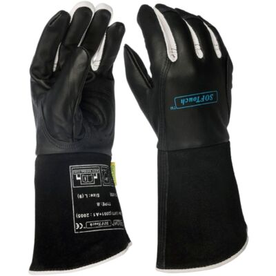 WELDAS WIG Schweißerhandschuhe Gr. M, L, XL schwarz, Leder 10-1050 Kevlar