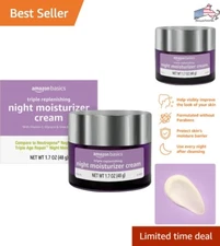 Triple Replenishing Night Cream - Vitamin C, Glycerin, Shea Butter, Silicone