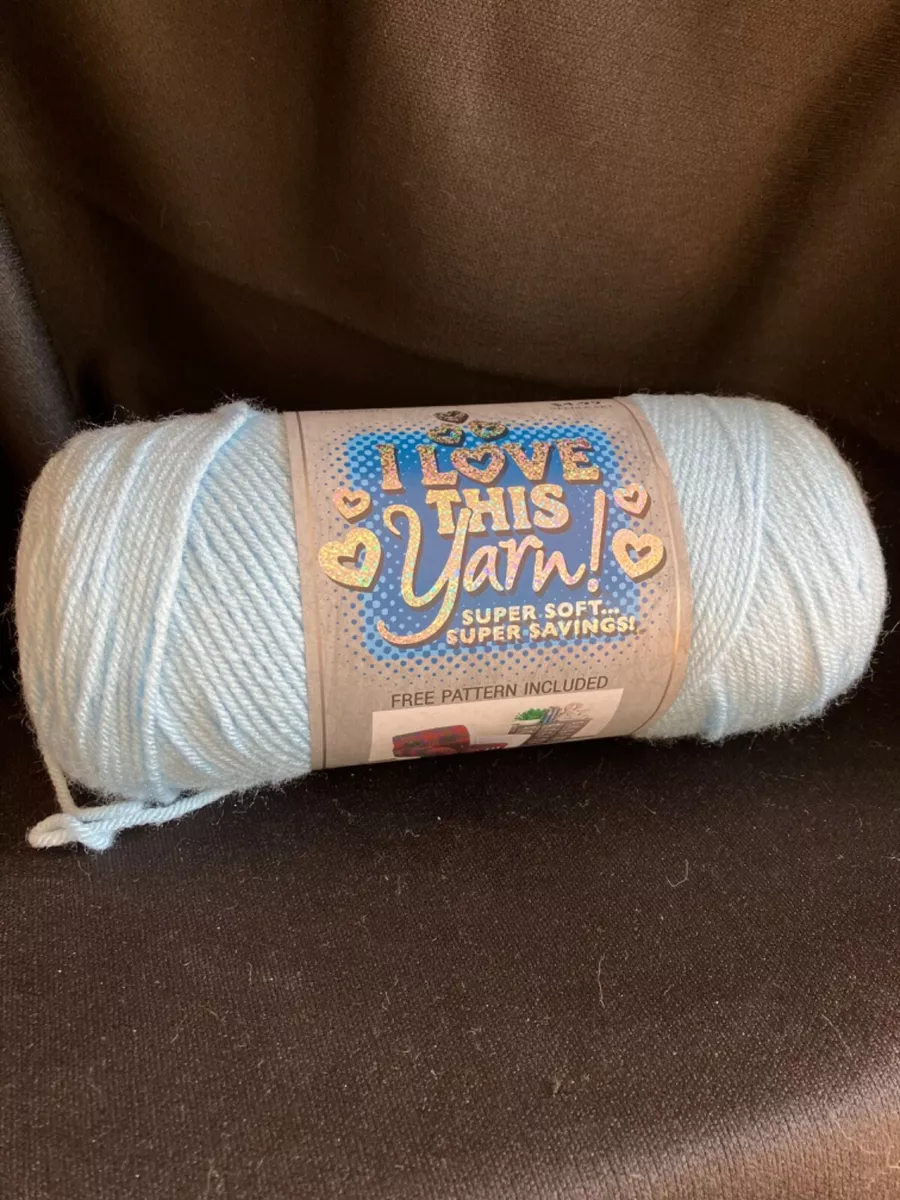 I Love This Yarn “Soft Blue” Acrylic 7 oz/199g 355 yds 325 meter