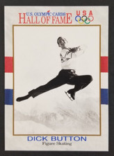 Dick Button 1991 Olympic Figure Skating Hall of Fame Impel Card #12 (NM)
