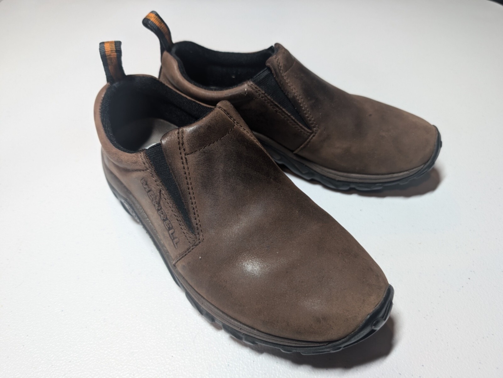 Scarpe Merrell donna taglia 7 5 Jungle Moc marrone pelle nabuk escursionismo 60832