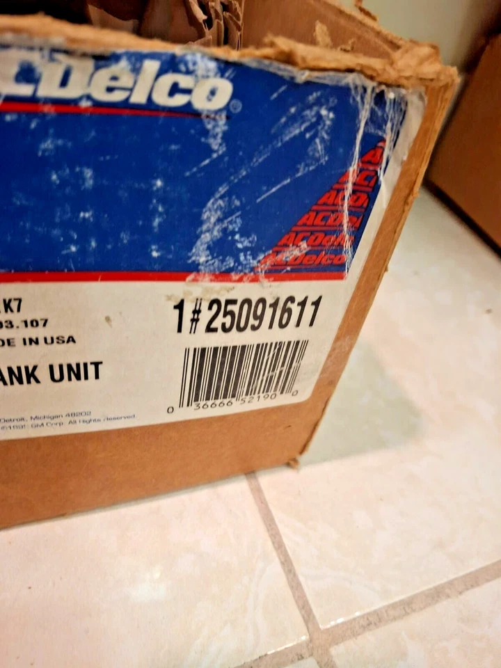 Unidad de envío de combustible GM 25091611 sin bomba Caprice Pontiac Parisienne 1986-1988 Foto 2 de 4