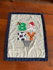 Koala Baby Luxe 2 Ply Sports Ball Blanket Basketball Baseball Football Soccer EC