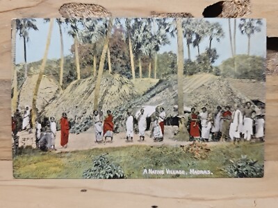 A Native Village & It's People Madras Chennai India Undivided Unposted A671