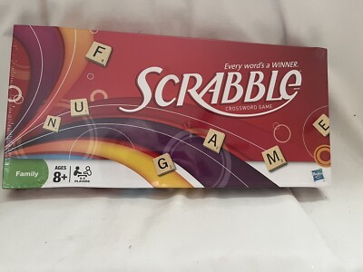 Vintage 2008 HASBRO Family Scrabble Crossword Game NEW & SEALED