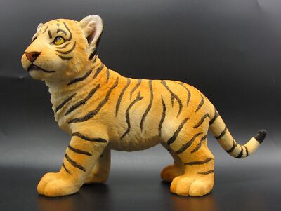 Willow Hall Tiger Junges Figur gefährdete Arten Wildtiere Deko Ornament