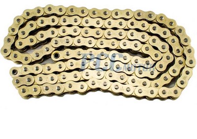 525 525V Gold O-Ring Chain 122 Links Motorcycle Bike I CH19
