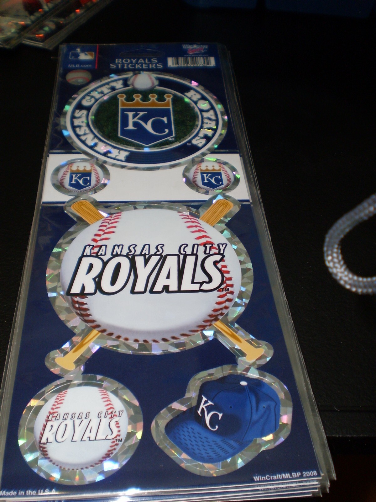 Kansas City Royals 5 Pack Prismatic Stickers [NEW] NFL Car Emblem Decal ...