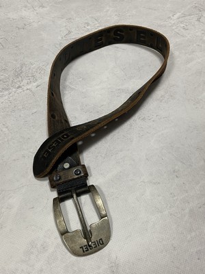 小物 2000s DIESEL logo buckle belt Diesel Belt Logo Buckle Vintage Leather | eBay