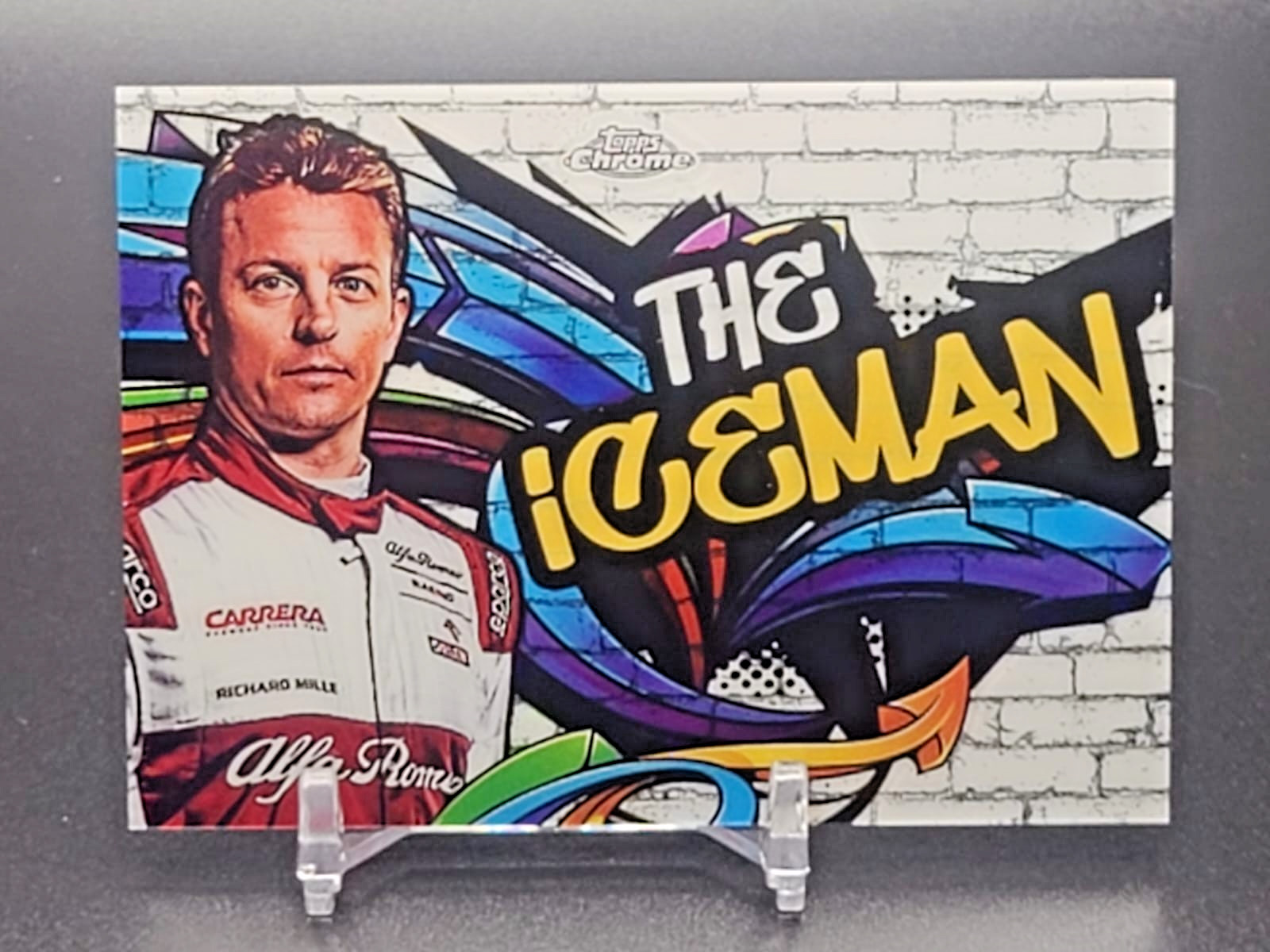 2020 Topps Chrome Formula 1 F1 Kimi Raikkonen Track Tags “The Iceman” #TT-11