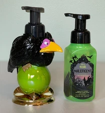 Bath & Body Works Disney Villains MALEFICENT RAVEN Hand Soap Dispenser & Soap