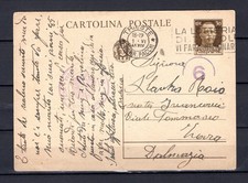 Croacia Segunda Guerra Mundial 1941 carta Italia - Dalmacia Croacia - censurado